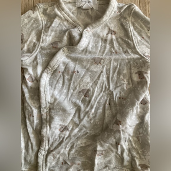 Angel Dear Baby Bamboo Cardigan/ Button Top with Sheep - Size 0-3 months - Picture 2 of 5